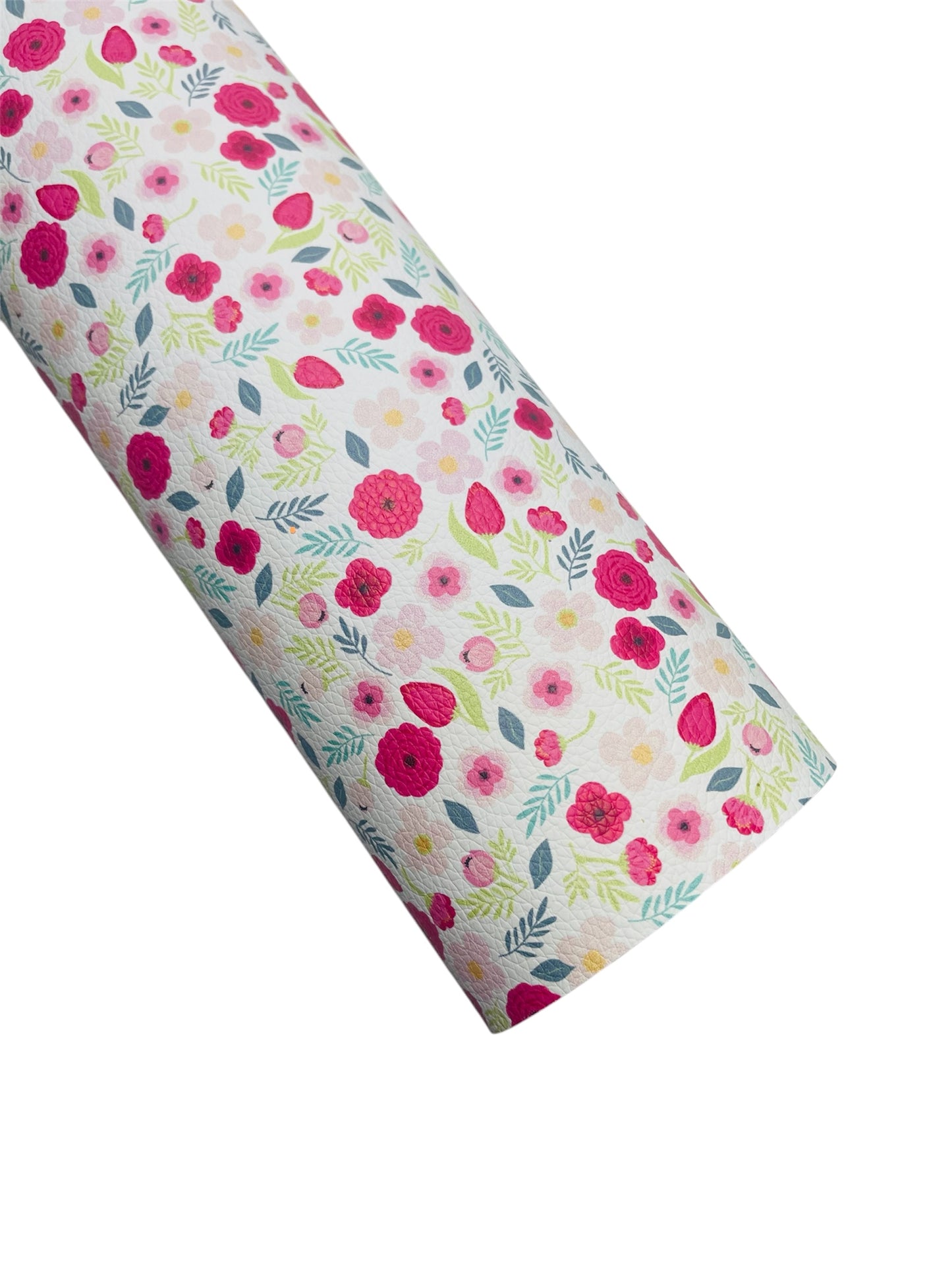 SABANA DE PIEL SINTETICA CON DISEÑO DE FLORES