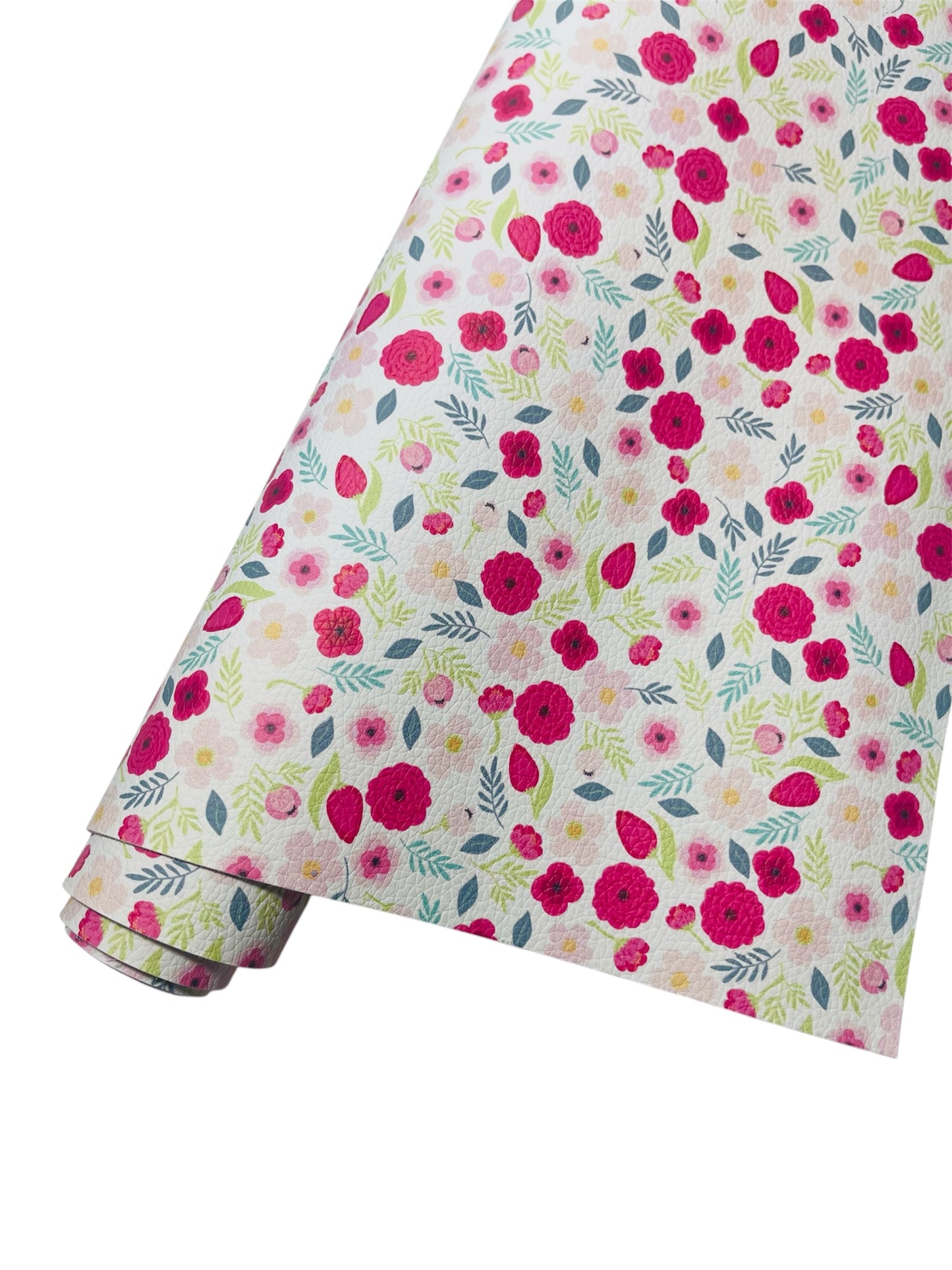 SABANA DE PIEL SINTETICA CON DISEÑO DE FLORES