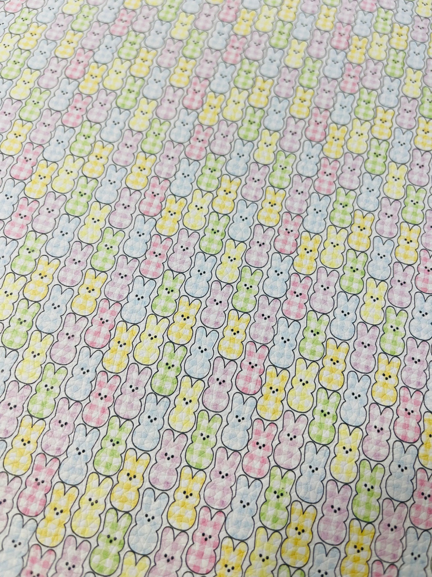 Faux Fur Sheet with Marshmallow Bunnies Design