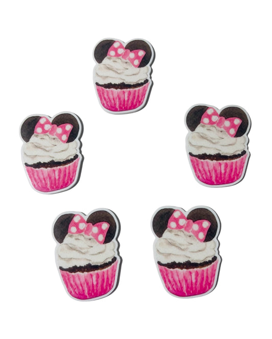 SET OF 3 PINK CUPCAKE RESINS